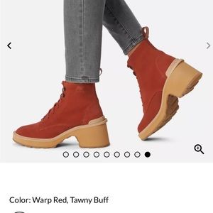 NWT SOREL Hi Line Heel Lace boot size 7.5